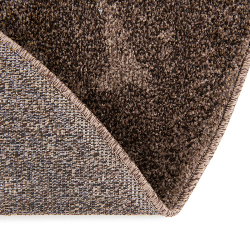 Horizon Collection Area Rug -  Apex (Brown) Round Brown  lifestyle 54