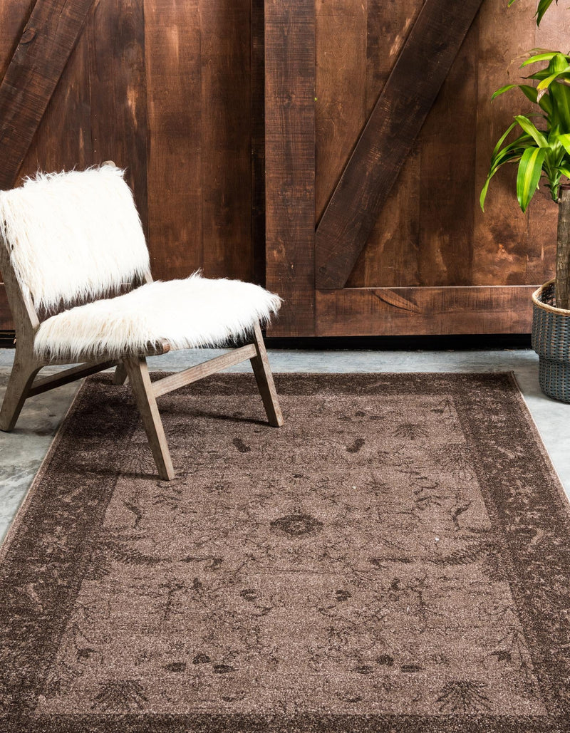 Horizon Collection Area Rug -  Apex (Brown) Rectangle Brown  lifestyle 4