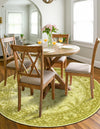 Horizon Collection Area Rug -  Apex (Light Green) Round Light Green  lifestyle 42