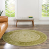 Horizon Collection Area Rug -  Apex (Light Green) Round Light Green  lifestyle 56