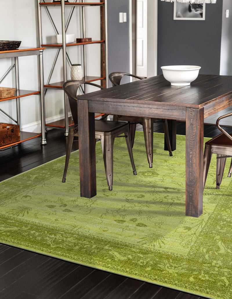 Horizon Collection Area Rug -  Apex (Light Green) Rectangular Light Green  lifestyle 19