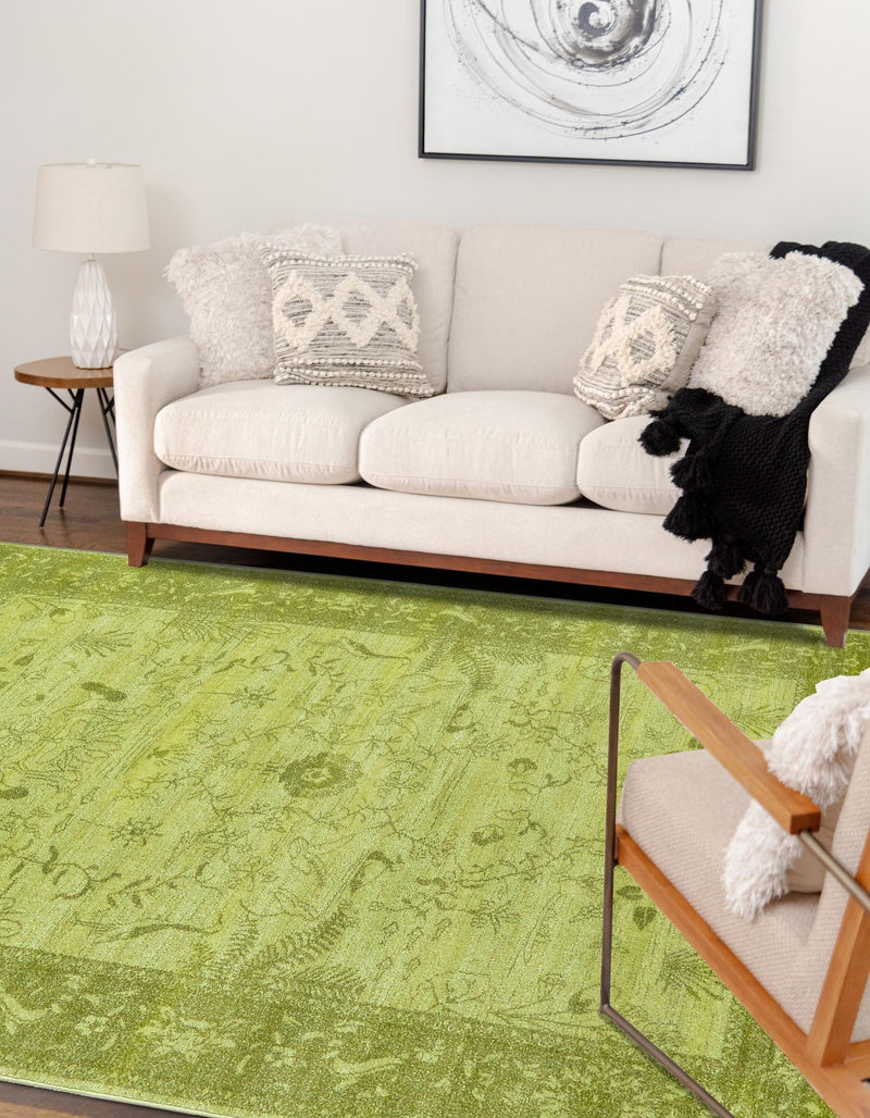 Horizon Collection Area Rug -  Apex (Light Green) Rectangular Light Green  lifestyle 41