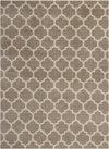 Lattice Gardens Collection Area Rug -  Bloomfield (Light Brown) Rectangle Light Brown Main