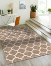 Lattice Gardens Collection Area Rug -  Bloomfield (Light Brown) Rectangular Light Brown  lifestyle 27