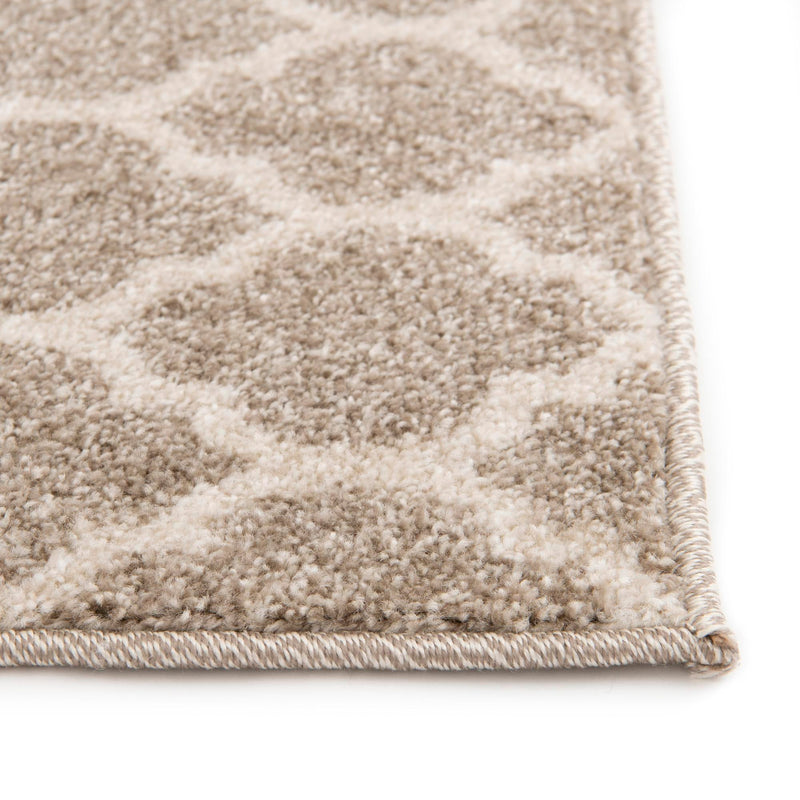 Lattice Gardens Collection Area Rug -  Bloomfield (Light Brown) Rectangle Light Brown  lifestyle 12