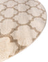 Lattice Gardens Collection Area Rug -  Bloomfield (Beige and Light Brown)