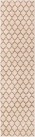 Lattice Gardens Collection Area Rug -  Bloomfield (Beige and Light Brown)