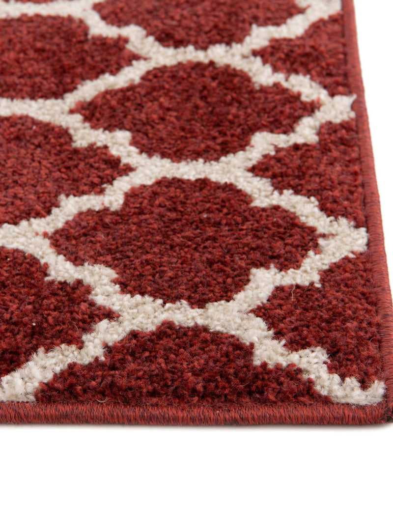 Lattice Gardens Collection Area Rug -  Bloomfield (Dark Terracotta) Rectangle Dark Terracotta  lifestyle 8