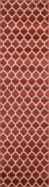 Lattice Gardens Collection Area Rug -  Bloomfield (Dark Terracotta) Runner Dark Terracotta  lifestyle 17