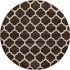 Lattice Gardens Collection Area Rug -  Bloomfield (Chocolate Brown)