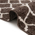 Lattice Gardens Collection Area Rug -  Bloomfield (Chocolate Brown)