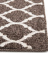 Lattice Gardens Collection Area Rug -  Bloomfield (Chocolate Brown)