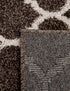 Lattice Gardens Collection Area Rug -  Bloomfield (Chocolate Brown)