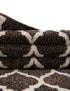 Lattice Gardens Collection Area Rug -  Bloomfield (Chocolate Brown)