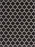 Lattice Gardens Collection Area Rug -  Bloomfield (Black)