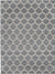 Lattice Gardens Collection Area Rug -  Bloomfield (Dark Gray) Rectangle Dark Gray Main