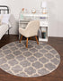 Lattice Gardens Collection Area Rug -  Bloomfield (Light Gray)