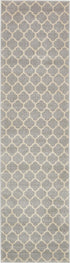 Lattice Gardens Collection Area Rug -  Bloomfield (Light Gray)