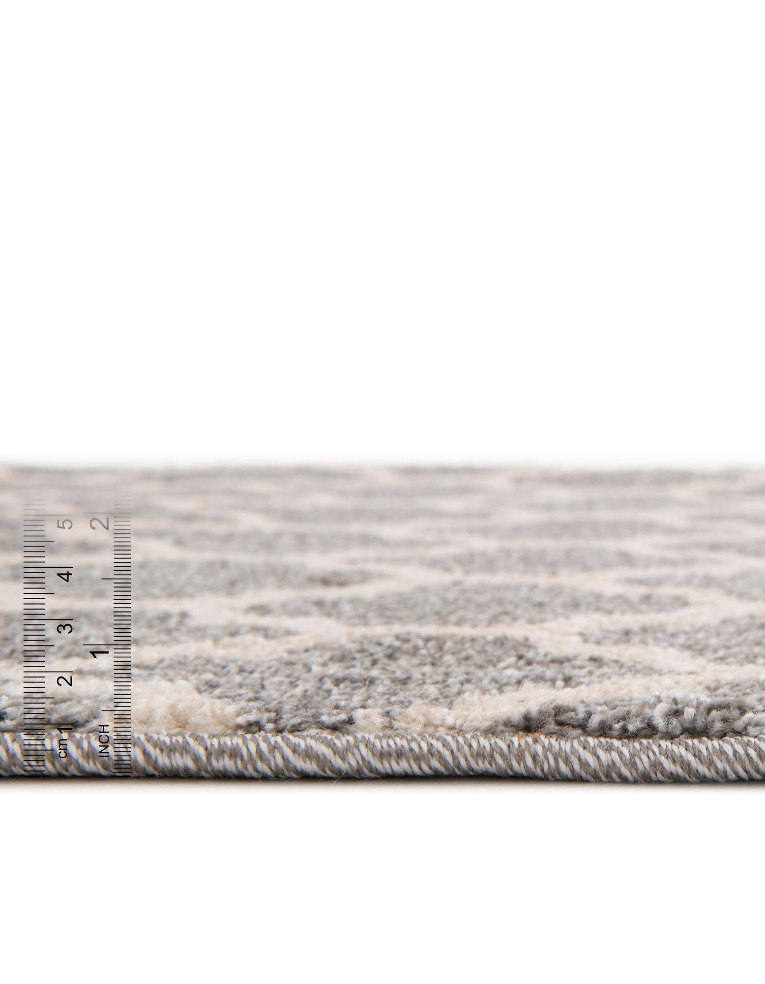 Lattice Gardens Collection Area Rug -  Bloomfield (Dark Gray)