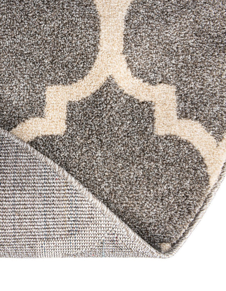 Lattice Gardens Collection Area Rug -  Bloomfield (Dark Gray)