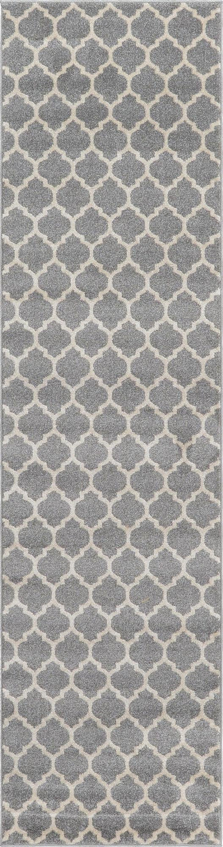 Lattice Gardens Collection Area Rug -  Bloomfield (Dark Gray)