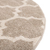 Lattice Gardens Collection Area Rug -  Bloomfield (Light Brown) Round Light Brown  lifestyle 66