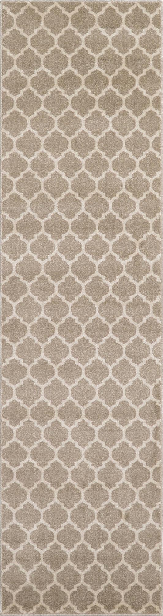 Lattice Gardens Collection Area Rug -  Bloomfield (Light Brown) Runner Light Brown  lifestyle 21