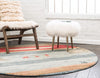 Zagros Oasis Collection Area Rug -  Lordegan Round Blue  lifestyle 17