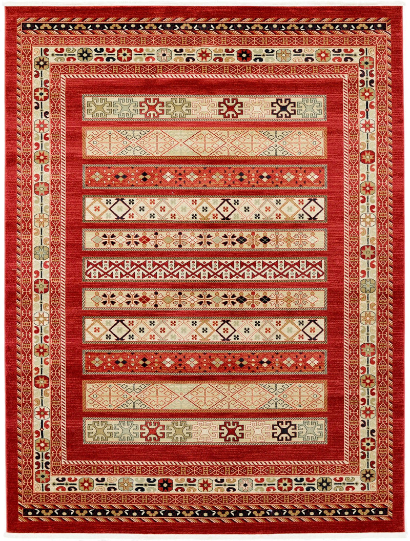 Zagros Oasis Collection Area Rug -  Khorramabad Rectangle Rust Red  lifestyle 4