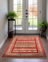 Zagros Oasis Collection Area Rug -  Khorramabad Rectangle Rust Red  lifestyle 22