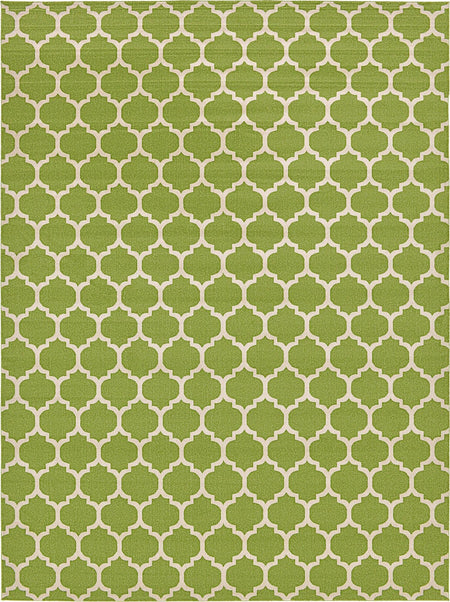 Lattice Gardens Collection Area Rug -  Bloomfield (Light Green)