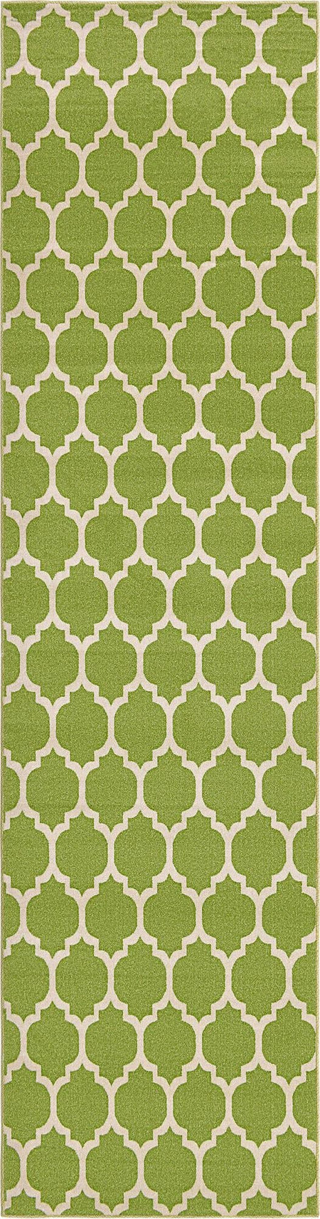 Lattice Gardens Collection Area Rug -  Bloomfield (Light Green)