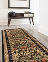 Chelsea Elegance Collection Area Rug -  Brompton (Black) Runner Black  lifestyle 17