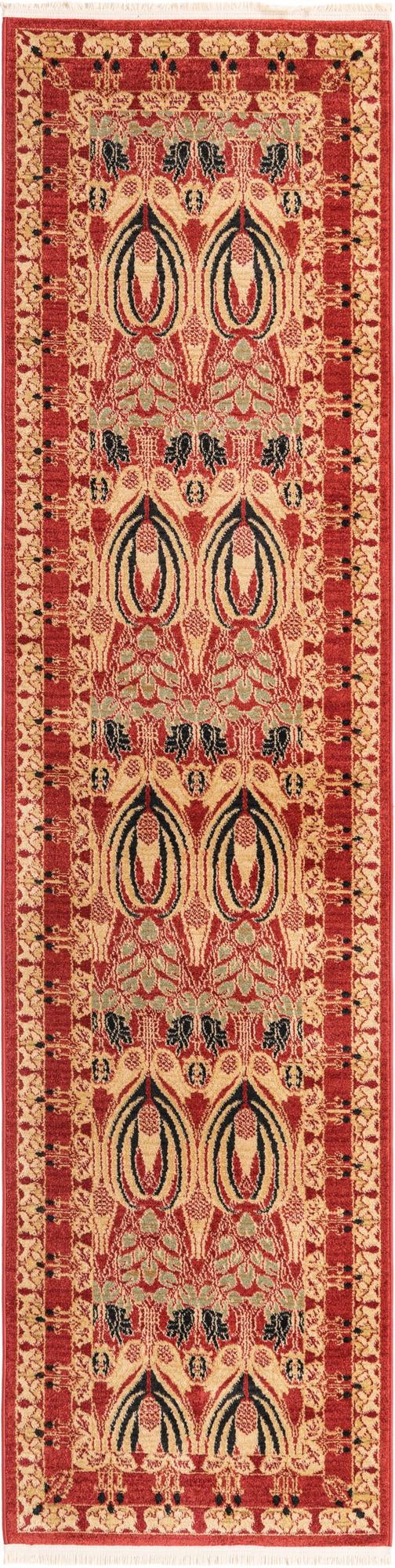 Chelsea Elegance Collection Area Rug -  Brompton (Rust Red) Runner Rust Red  lifestyle 16