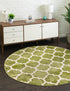 Lattice Gardens Collection Area Rug -  Bloomfield (Light Green)