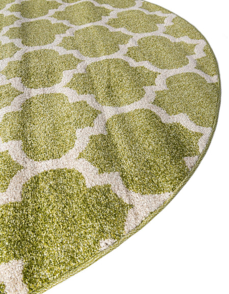 Lattice Gardens Collection Area Rug -  Bloomfield (Light Green)