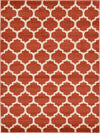 Lattice Gardens Collection Area Rug -  Bloomfield (Light Terracotta) Rectangle Light Terracotta Main