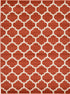 Lattice Gardens Collection Area Rug -  Bloomfield (Light Terracotta)