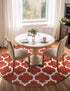 Lattice Gardens Collection Area Rug -  Bloomfield (Light Terracotta)