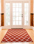 Lattice Gardens Collection Area Rug -  Bloomfield (Light Terracotta)