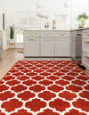 Lattice Gardens Collection Area Rug -  Bloomfield (Light Terracotta) Rectangular Light Terracotta  lifestyle 39