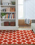 Lattice Gardens Collection Area Rug -  Bloomfield (Light Terracotta)