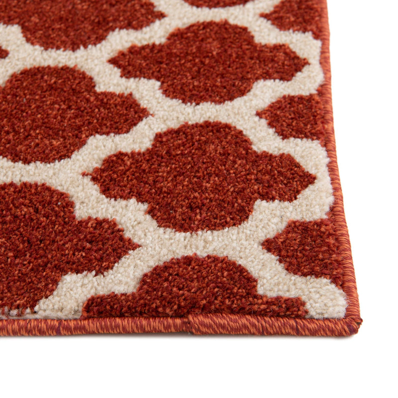 Lattice Gardens Collection Area Rug -  Bloomfield (Light Terracotta) Rectangle Light Terracotta  lifestyle 8