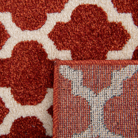 Lattice Gardens Collection Area Rug -  Bloomfield (Light Terracotta)