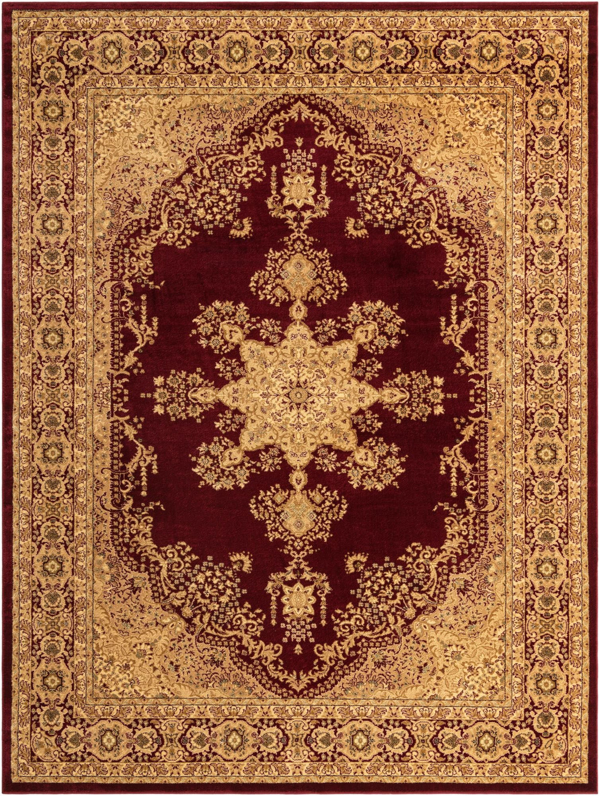 Versailles Elegance Collection Area Rug - Trianon Rectangle Red Main