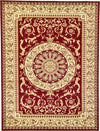 Versailles Elegance Collection Area Rug -  Montreuil Rectangle Red Main