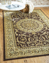 Versailles Elegance Collection Area Rug -  Montreuil Rectangle Brown  lifestyle 5