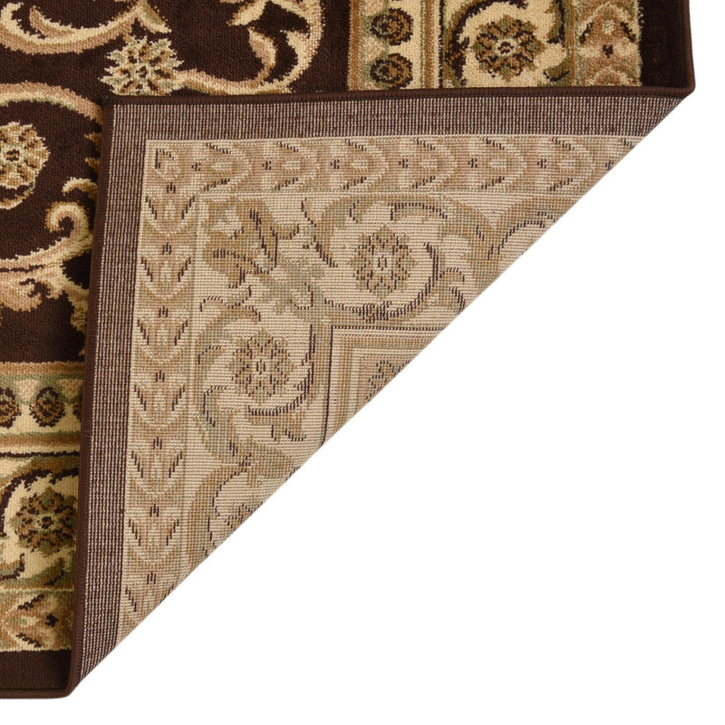 Versailles Elegance Collection Area Rug -  Montreuil Rectangle Brown  lifestyle 19