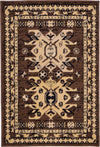 Tabriz Tapestries Collection Area Rug - Azerbaijan (Brown) Rectangle Brown  lifestyle 2