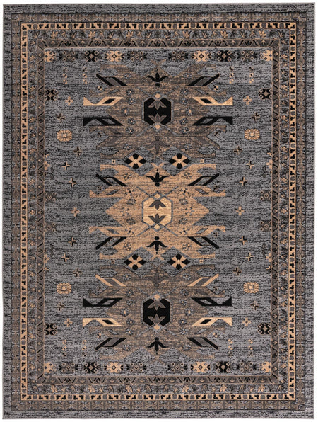 Tabriz Tapestries Collection Area Rug - Azerbaijan (Gray)